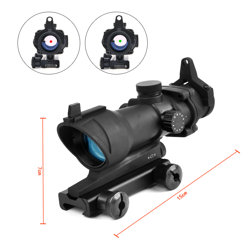 Airsoft Red Dot Optical ACOG Scope 1X32 Multiple Repticals Airsoft